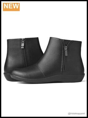 Women's Flat Ankle Boots Side Zipper Casual Short Booties